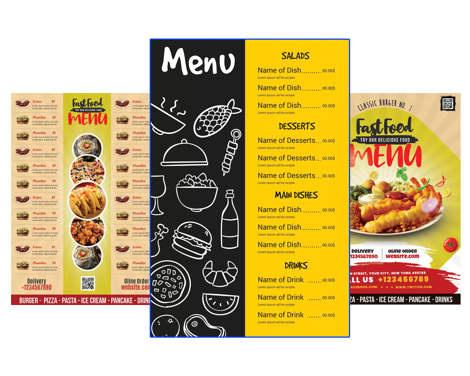 Menu Card Design